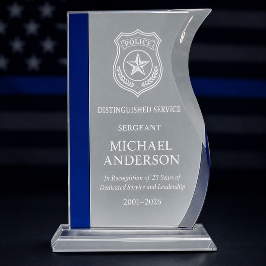 Blue Crystal Distinguished Service Award for Police & Military
