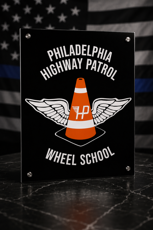 Personalized Clear Acrylic Crescent Recognition Award – Police, Military & First Responders