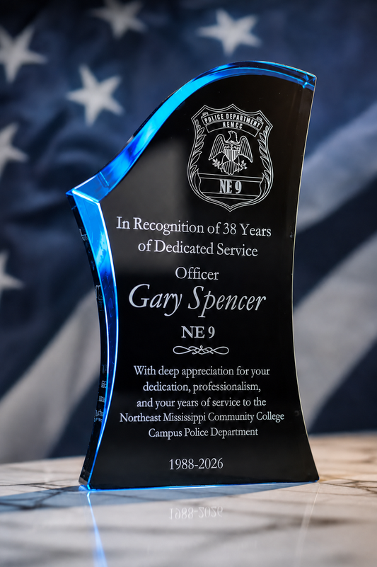 Premier Acrylic Award Plaque | Personalized Recognition, Retirement & Years of Service Gift